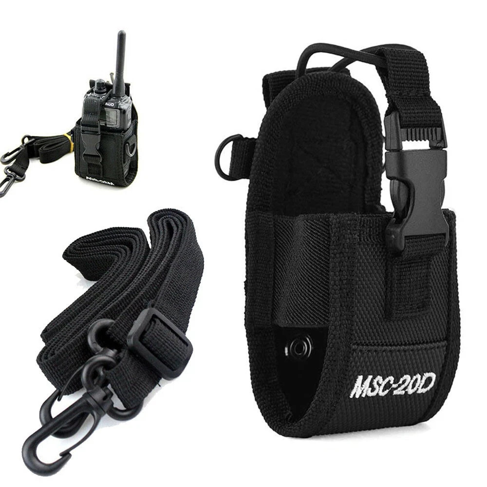 Orysin Nylon Walkie Talkie Holder Bag Radio Case with Shoulder Strap for... - $8.99