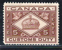 Canada 1912 Revenue Custom Duty Very Fine Mint Stamp FCD3 &quot;Crown &quot; - £4.29 GBP