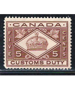 CANADA  1912 REVENUE CUSTOM DUTY VERY FINE MINT STAMP FCD3  &quot;CROWN &quot; - £4.24 GBP