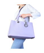 Christian Dior Limited Edition Large Lilac Diorissimo Shoulder Bag - $1,399.00