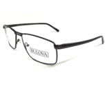 Bulova Eyeglasses Frames SENEGAL GRAPHITE Gunmetal Gray Square 56-16-145 - $46.59
