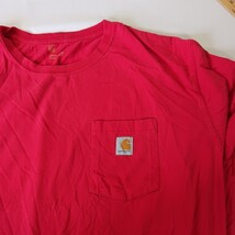 Carhartt K87 600 Men's Red Heavyweight Short Sleeve Cotton T-Shirt Size 3XL Tall image 15