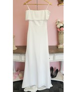 Lulus Dress Women&#39;s S White Maxi Wedding Gown Simple Elegant Stretch Gra... - $627.67 MXN