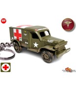  HTF KEYCHAIN DODGE WC54 MEDEVAC AMBULANCE WW2 KOREA MASH GREAT GIFT - $38.98