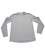 Unknown brand long sleeve pullover sweat shirt men&#39;s large gray - £10.55 GBP