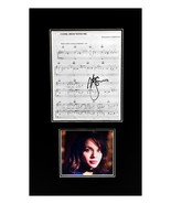Nora Jones Signed Sheet Music Museum Framed Ready to Display - $813.61 CAD