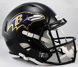 *SALE* BALTIMORE RAVENS NFL FULL SIZE SPEED REPLICA FOOTBALL HELMET RIDD... - $134.47