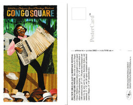 2013 Congo Square New Orleans Jazz Fest Poster Post Card Buckwheat Zydeco - £12.44 GBP