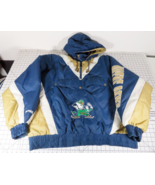 Notre Dame Fighting Irish Full Zip Button Jacket Size 2XL Nutmeg Mills V... - £47.42 GBP