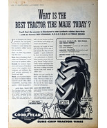Good Year Best Tractor Tire Sure Grip Mud Traps 1943 Vintage Print Ad-WWII - $14.88 CAD