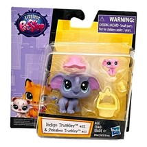 Littlest Pet Shop Figure Indigo Trunkley 113 Elephant 112 Pinkaboo New C... - $46.48