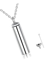 Men Cremation Necklace for Ashes - 925 Sterling Silver Arrowhead Fishhoo... - $131.19