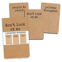Archie McPhee Introvert Notebooks Set of 3 - $25.45