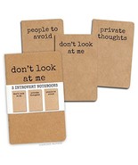 Archie McPhee Introvert Notebooks Set of 3 - £20.28 GBP