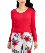 Charter Club Ribbed Henley Pajama Top,  RED XXL STRETCHY SOFT - $19.98