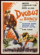 1946 Original Movie Poster Duel in the Sun Gregory Peck Western King Vidor - £46.15 GBP