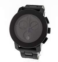 Movado Bold Black Stainless Steel Chronograph Quartz Watch MB.01.3.29.6019 - £299.03 GBP