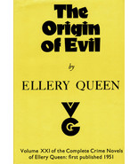 Vintage Mystery: The Origin of Evil By Ellery Queen ~ HC/DJ 1951 - $112.29 MXN