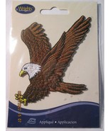 WRIGHTS Flying Soaring Eagle Iron Sew-on Fabric Applique Badge (NIP) - $148.98 MXN