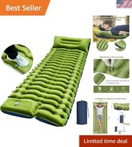 Camping Sleeping Pad, Ultralight Camping Mat with Pillow Built-in Foot P... - $47.37