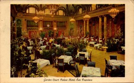 Vintage POSTCARD-INTERIOR Of Garden Court, Palace Hotel, San Francisco, Ca BK62 - $3.47