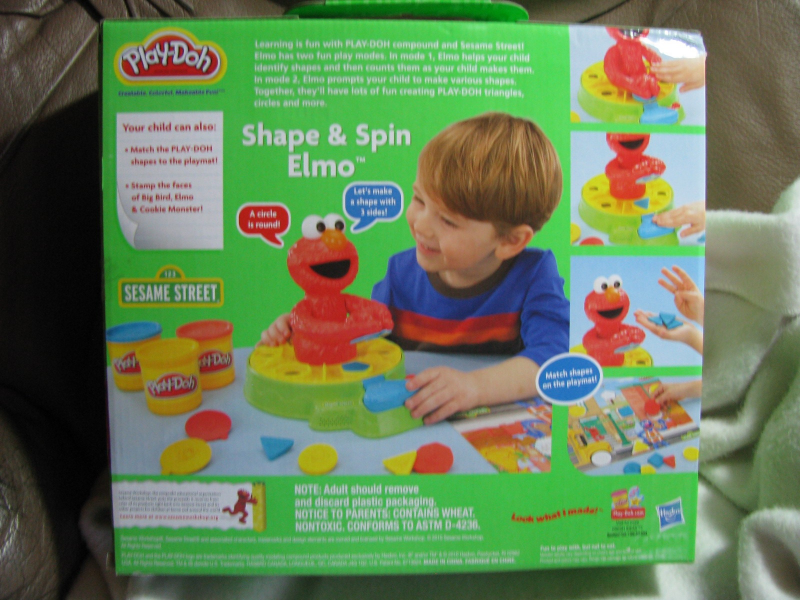 Spin Elmo Elmo Playdough Sesame Street Shape And Spin