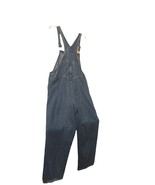 NO EXCUSES Denim Blue Jean Bib Overall Large 100% Cotton - $24.75