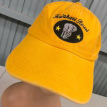 Kalahari Resort Wisconsin Dells Yellow Baseball Hat Cap - £13.86 GBP