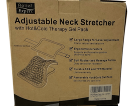 Adjustable Neck Stretcher W/Gel Pack Shoulder Posture Corrector Neck Pain Relief image 8