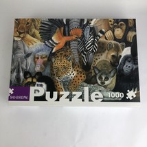 Seesaw Jigsaw Puzzle Animal Safari 19.7&quot; x 26.8&quot;, 1000 piece, 12+ COMPLE... - $16.99
