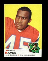 1969 Topps #58 Wendell Hayes Vgex Chiefs *X63793 - £2.15 GBP