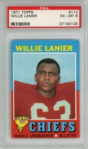 1971 Topps Willie Lanier Rookie #114 PSA 6 P1406 - $31.68