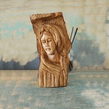 Olive Wood Sculpture of Virgin Mary, Made in the Holy Land by a Local Ar... - £236.98 GBP
