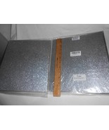 2 NatureTouch NEW silver glitter 3 round ring notebook Binders w/ 2 clea... - $8.90