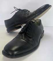 J. Murphy Johnston US 11 M Men Oxford Cap Toe Italy 59-11055 Black Leather - £27.57 GBP