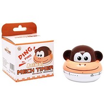Cute Cartoon Animal Timers 60 Minutes Mechanical Kitchen Cooking Timer C... - £7.93 GBP