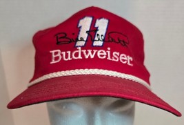 Bill Elliot Nascar Budweiser Vtg 90s JJ Sports Racing Snapback Hat Cap C... - £23.12 GBP