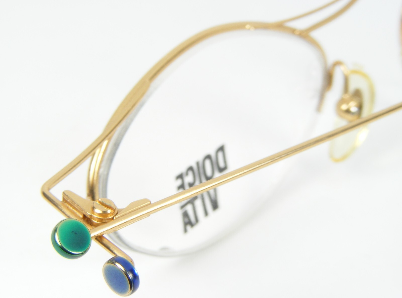 Vintage Dolce Vita Par Casanova DV-34 03 Multicolore Lunettes 44-18-140mm Italie Item image 6