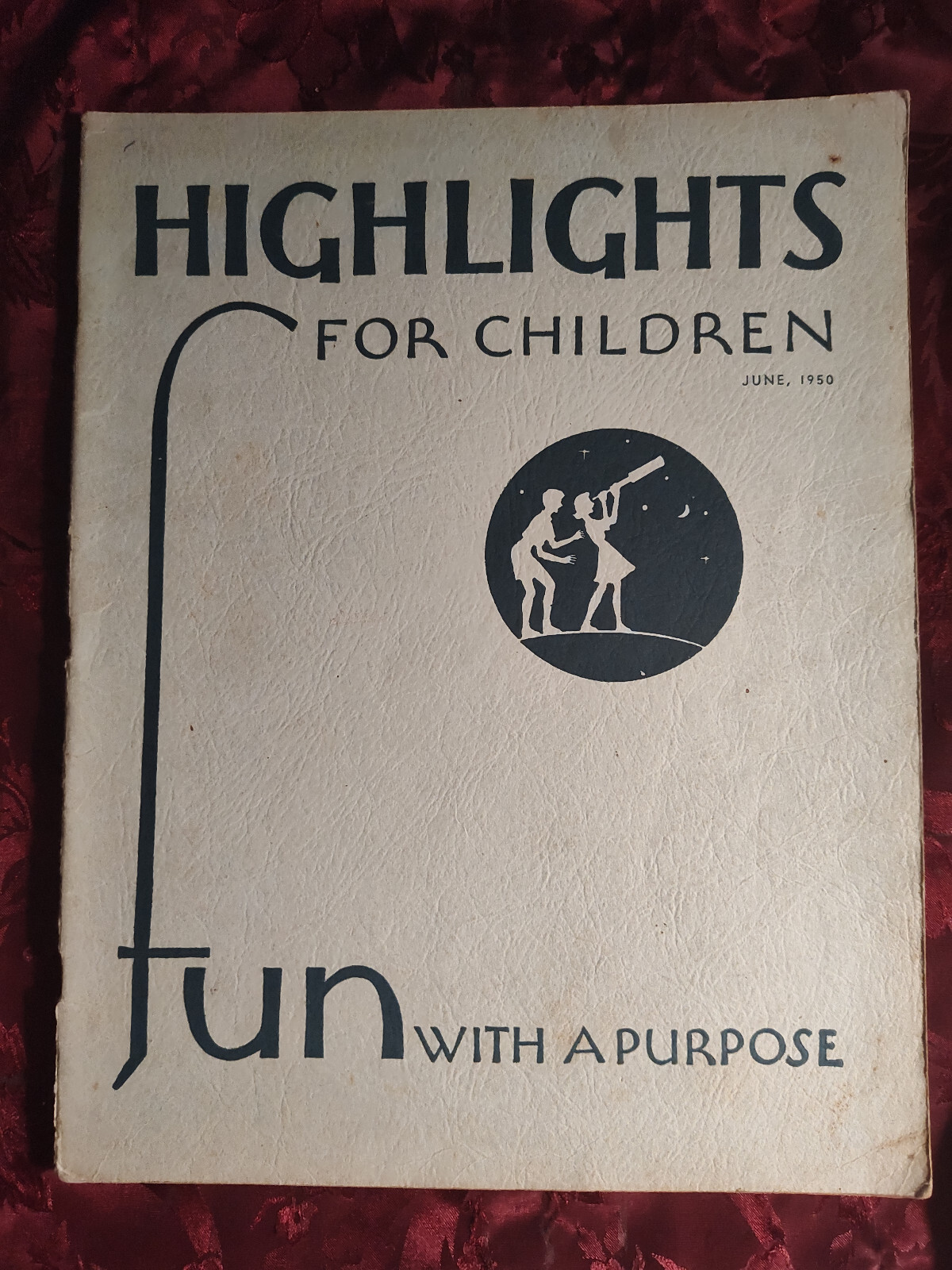 Rare HIGHLIGHTS Children&#39;s Magazine June 1950 Activities Stories Puzzles! - $16.20
