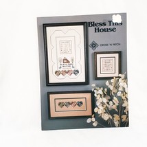Bless This House Sampler Cross Stitch Leaflet  Cross 'N Patch Emie Bishop 1985 - $14.84