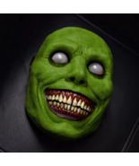 Halloween Demon Cosplay Mask – Evil Smiling Horror Face Masquerade Prop - $23.78