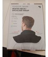 SHARPER IMAGE HEATED NECK SHOULDER WEIGHTED SOFT WRAP MICROWAVE OR FREEZ... - $15.83