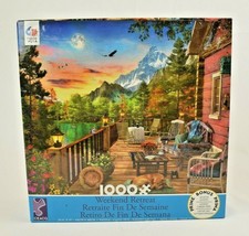 Ceaco Wooden Terrace Sunset by Dominic Davison 1000 Piece Puzzle - £11.64 GBP