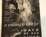 Days Of Our Lives Tv Guide Print Ad Wedding To Die For TPA15 - £4.72 GBP