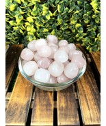 Pink Rose Quartz Agate Tumbled Stone,Pink Rose Quartz Tumbled Stones - $915.99 MXN