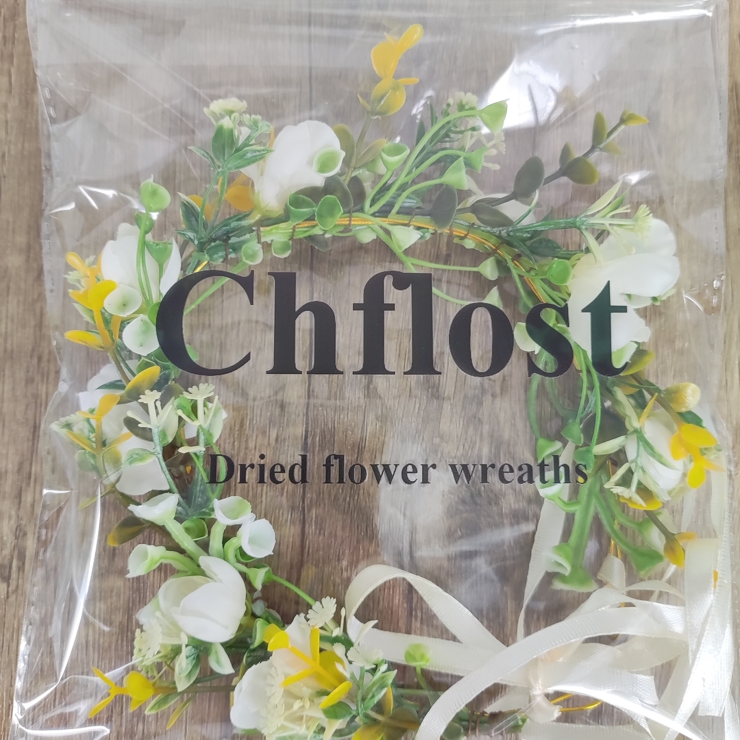 Chflost 18-Inch Green Dried Flower Wreath - Realistic and Durable Home D... - $7.99