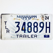 2014 United States Mississippi Harrison County Trailer License Plate TLR 34889H - $18.80