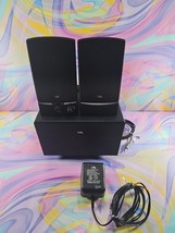 Cyber Acoustic CA-3001 Computer Speaker Systerm 2.1 w/ 2 Speakers For Parts - $9.99
