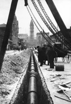 Installing a Water Pipe, North Broad Looking South, Philadelphia, PA 20 x 30 Pos - £20.76 GBP