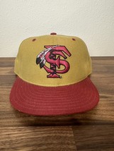Vintage New Era NCAA Florida State University Seminoles Fitted Hat Cap FSU - £44.76 GBP